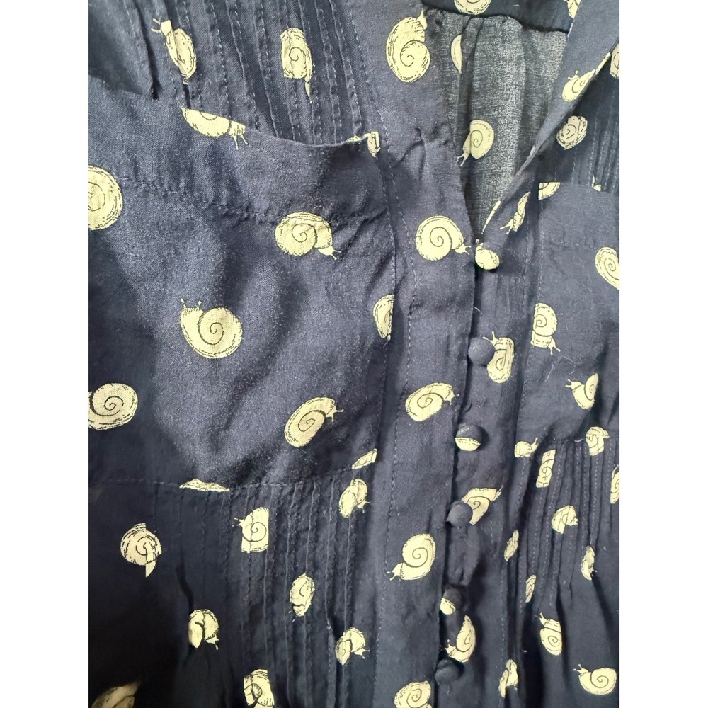 Anthropologie 7 of‎ 52 Conversations Top Snail Sleeveless Blouse Womens Size XS - Picture 2 of 7